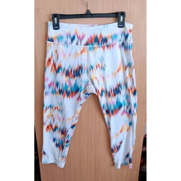 TEK GEAR L Women's Workout Pants‎ Leggings High Rise White Dry Tek - Picture 1 of 5